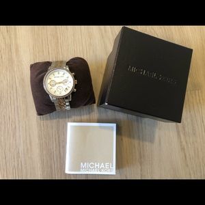 Michael Kors Ritz MK5650 two-tone rhinestone watch